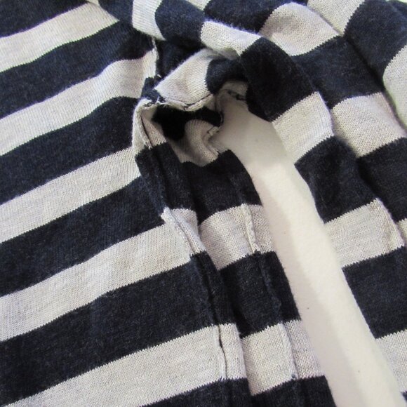 Banana Republic Super Soft "Cashmere-Like Cotton" Blue/Gray Stripe Turtleneck - Picture 8 of 16